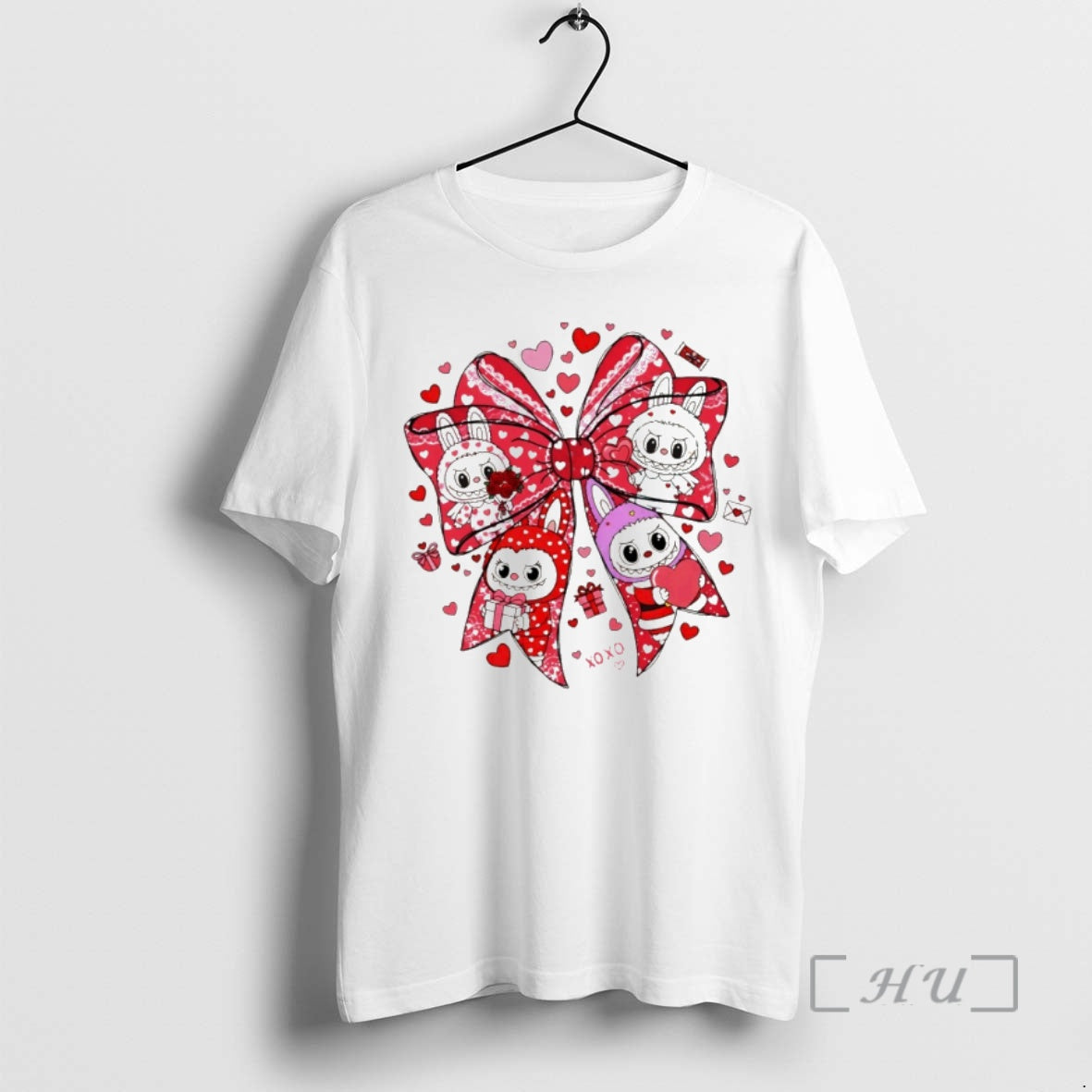 Officials Cute Monster Valentines Day Labubu Xoxo T-Shirts, Hoodie, Sweatshirt | RetroVerseTees.com