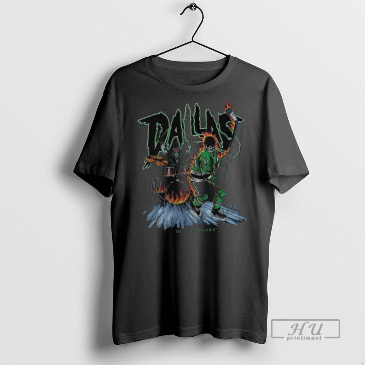 Officials Dallas Stars Hockey Skeleton Dead Threads 2025 Long Sleve T Shirt