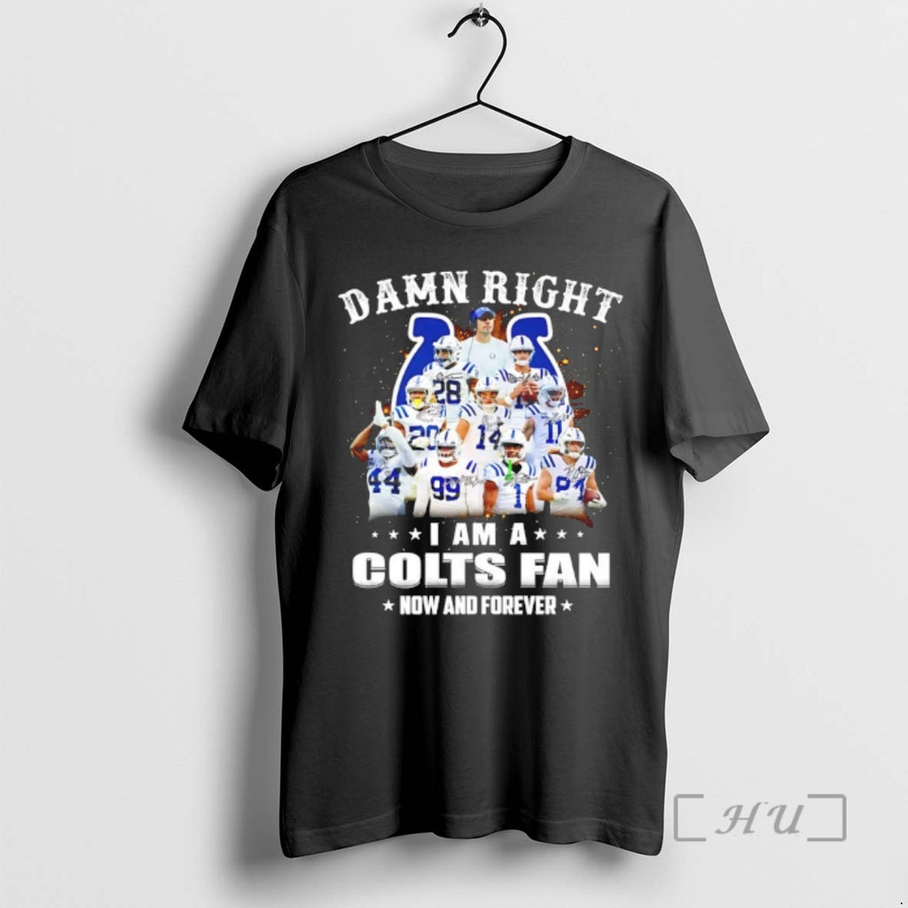 Officials Damn Right I Am A Colts Fan Now And Forever Player Collage Christmas Tree