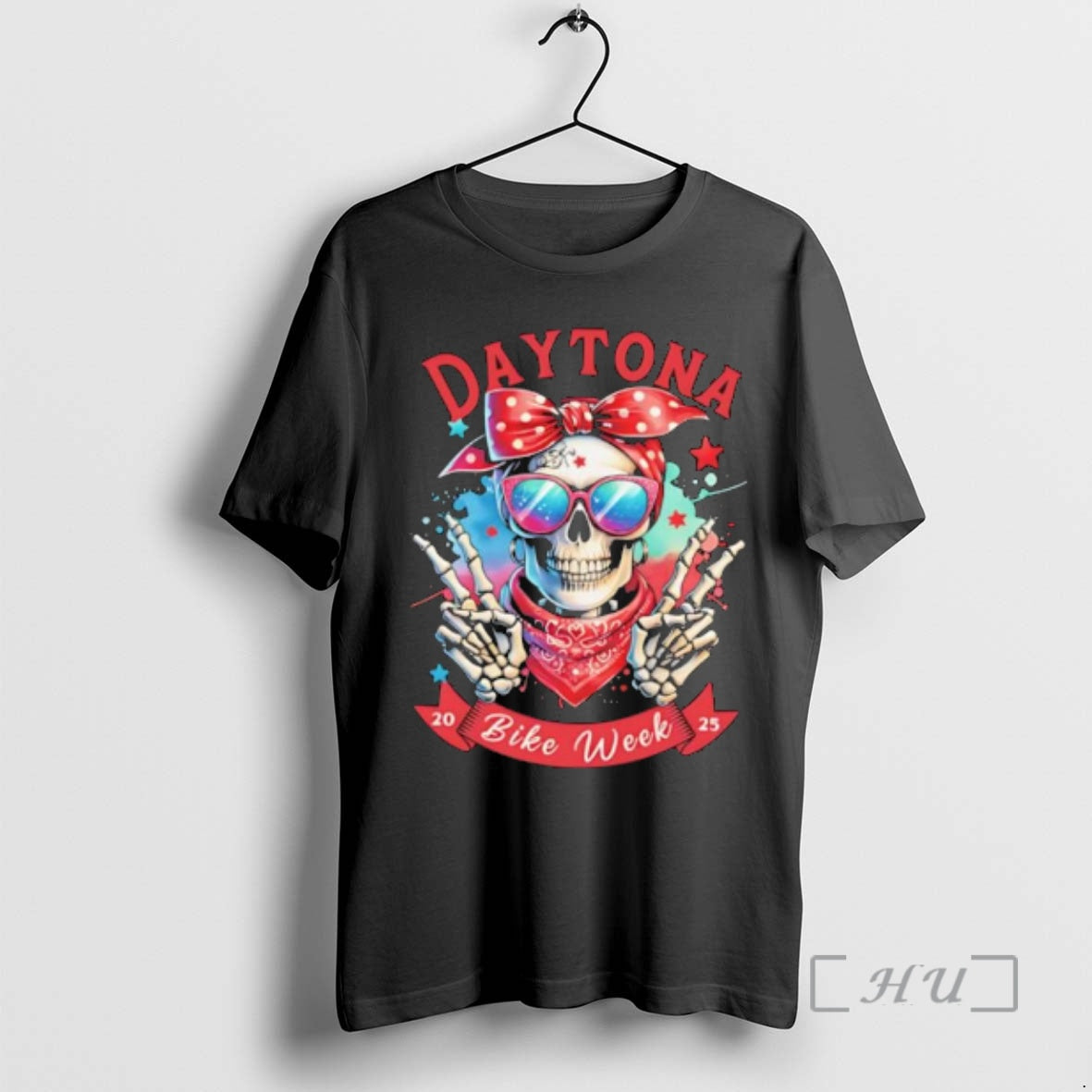Officials Daytona Bike Week 2025 Hipster Skull T-Shirts, Hoodie, Sweatshirt | RetroVerseTees.com