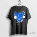 Officials Detroit Lions Rip The Chest Forever In My Heart T-Shirts, Hoodie, Sweatshirt | RetroVerseTees.com