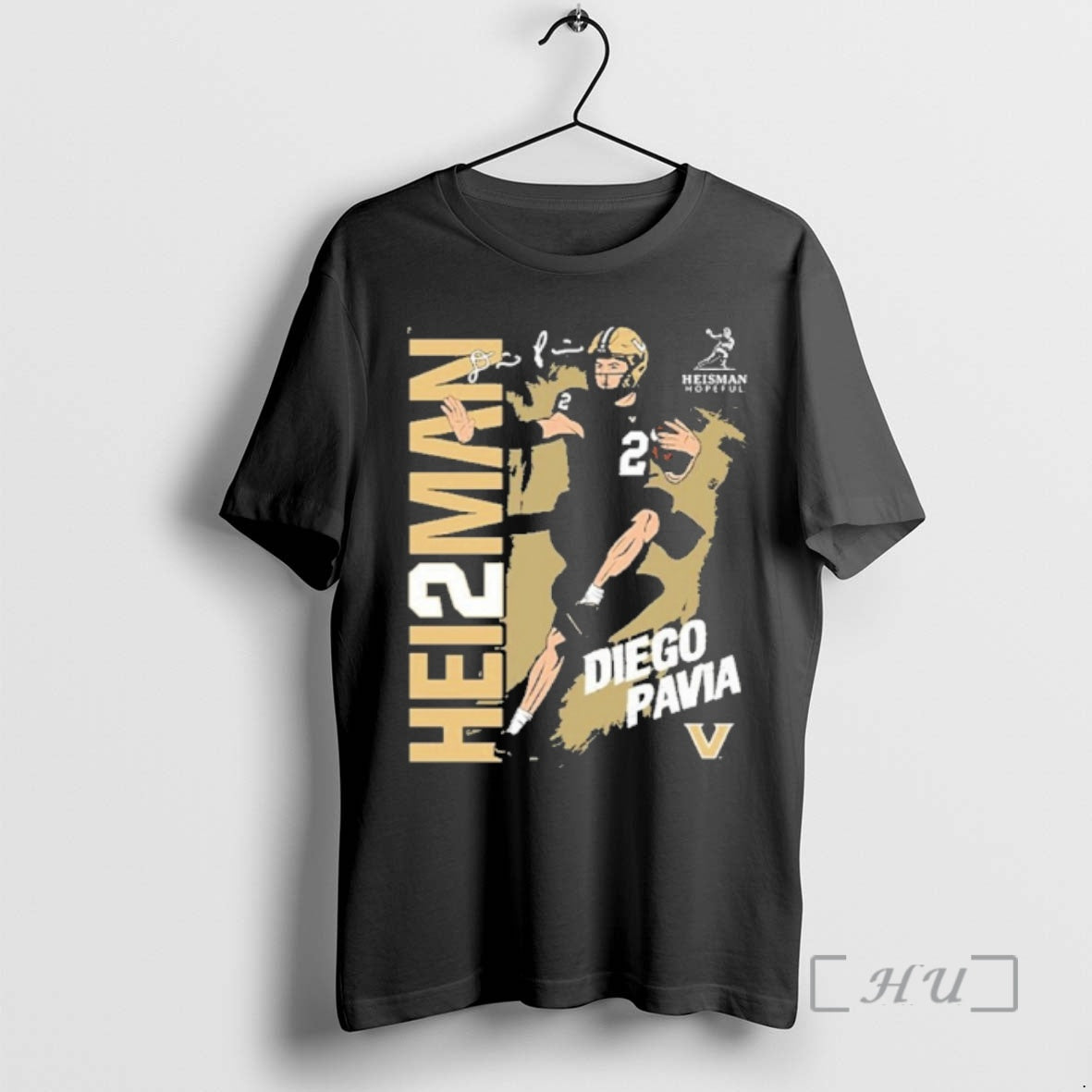 Officials Diego Pavia Vanderbilt Commodores Heisman Stance T-Shirts, Hoodie, Sweatshirt | RetroVerseTees.com