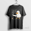 Officials Duck Holding A Knife Yield At What Die Size T-Shirts, Hoodie, Sweatshirt | RetroVerseTees.com