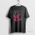 Officials Eat The Rich Black Cat T-Shirts, Hoodie, Sweatshirt | RetroVerseTees.com