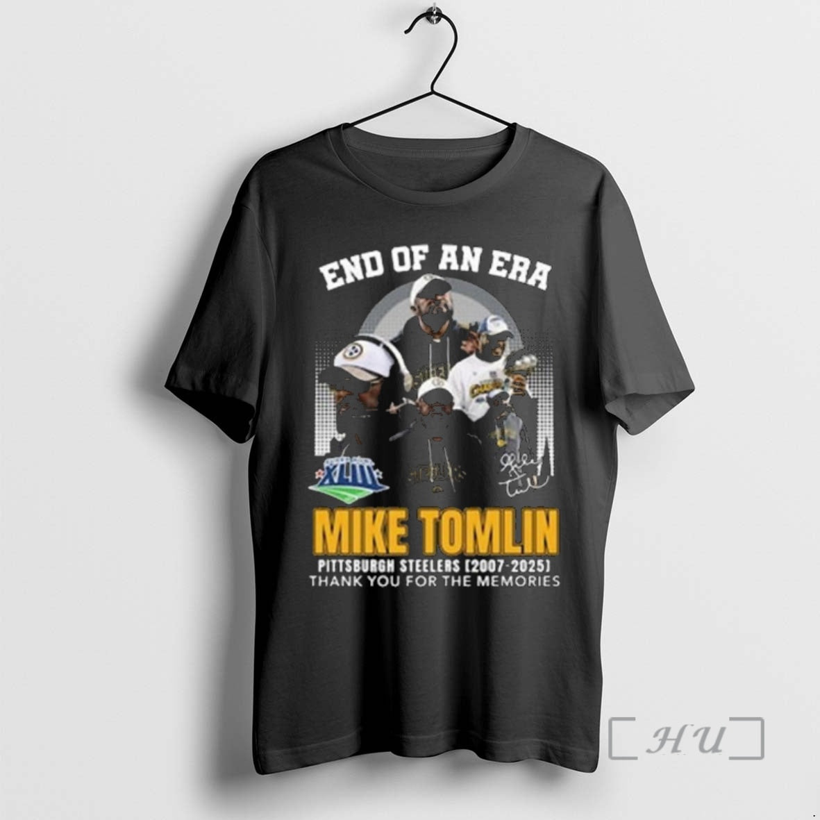 Officials End Of An Era Mike Tomlin Steelers 2007 2025 Thank You For The Memories T-Shirts, Hoodie, Sweatshirt