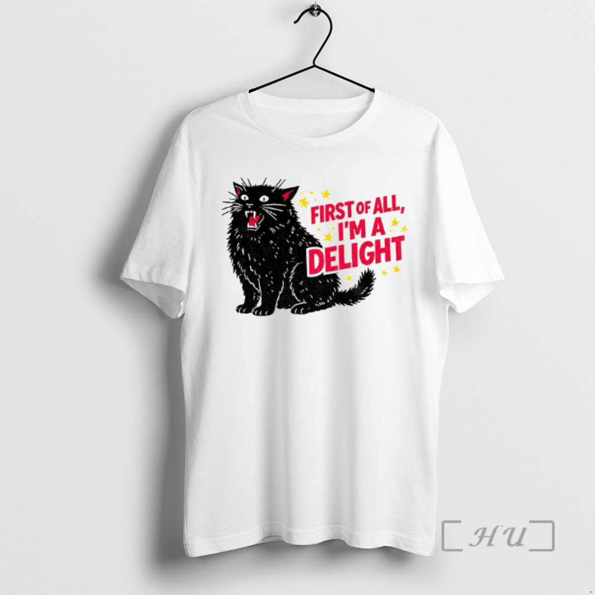 Officials Fierce Black Cat First Of All Im A Delight T-Shirts, Hoodie, Sweatshirt | RetroVerseTees.com