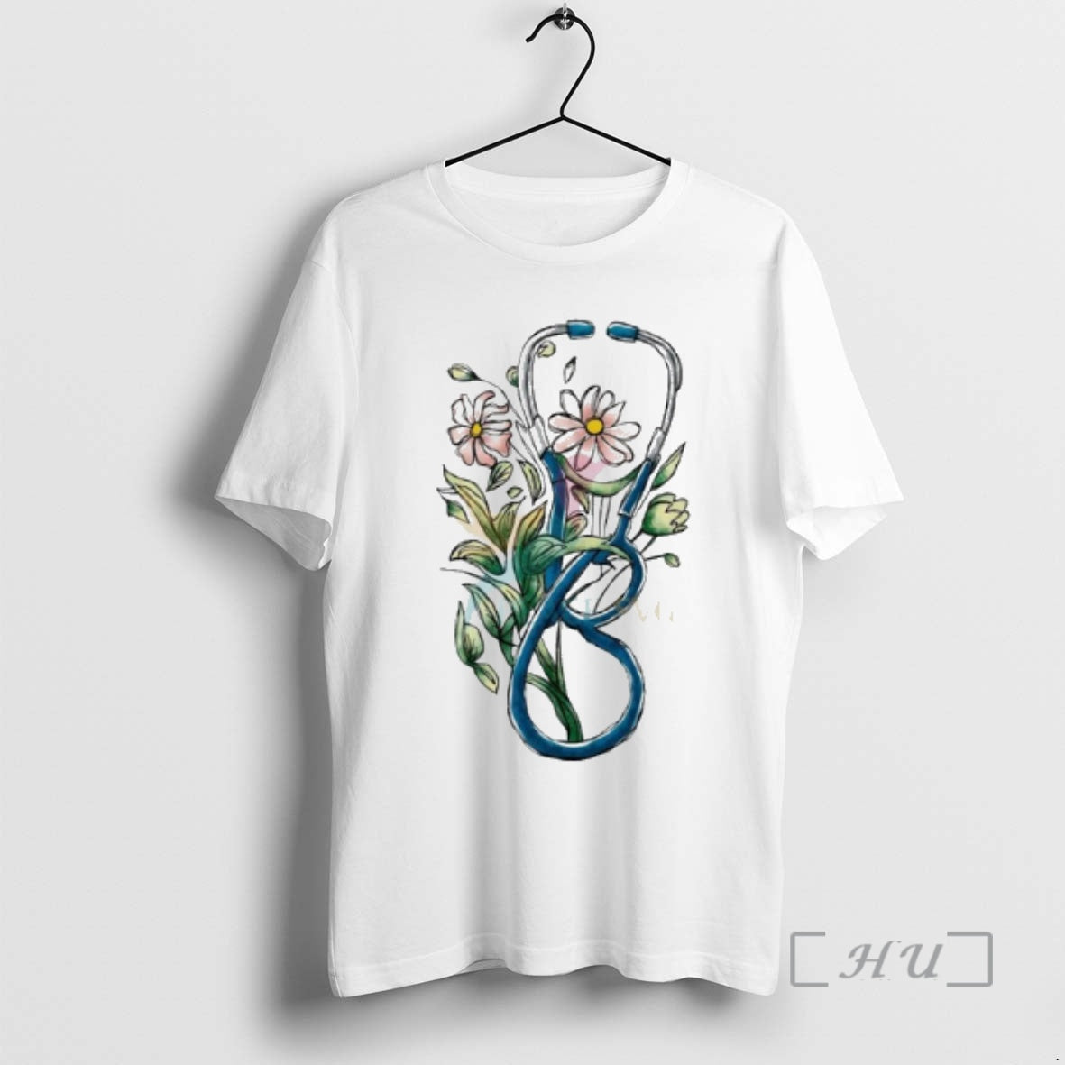 Officials Floral Stethoscope Registered Nurse T-Shirts, Hoodie, Sweatshirt | RetroVerseTees.com
