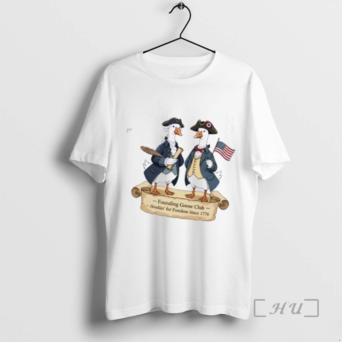 Officials Founding Goose Club Honkin For Freedom Since 1776 T-Shirts, Hoodie, Sweatshirt | RetroVerseTees.com