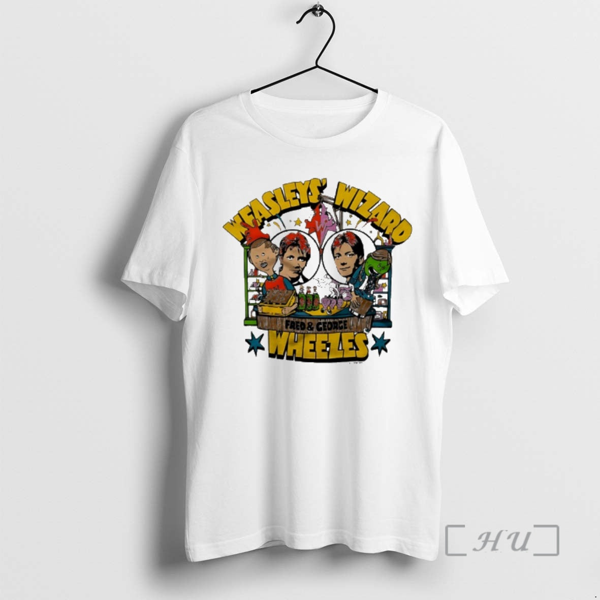 Officials Fred And George Weasleys Wizard Wheezes T-Shirts, Hoodie, Sweatshirt | RetroVerseTees.com