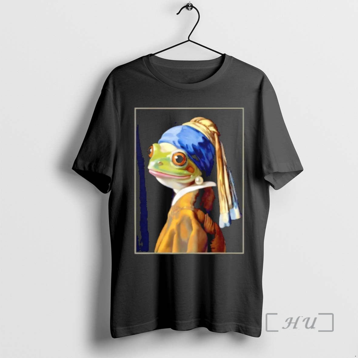 Officials Frog Vermeers Girl With A Pearl Earring Parody Meme T-Shirts, Hoodie, Sweatshirt | RetroVerseTees.com