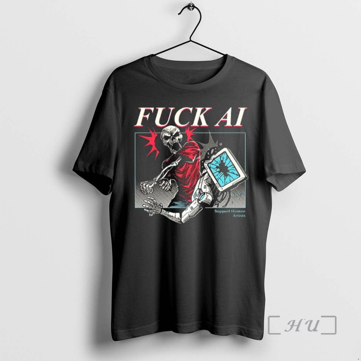 Officials Fuck Ai Support Human Artists Do Your Part Antiai T-Shirts, Hoodie, Sweatshirt | RetroVerseTees.com