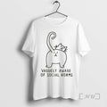 Officials Funny Cat Vaguely Aware Of Social Norms Meme T-Shirts, Hoodie, Sweatshirt | RetroVerseTees.com