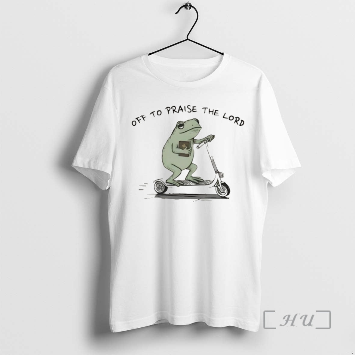 Officials Funny Christian Frog Off To Praise The Lord T-Shirts, Hoodie, Sweatshirt | RetroVerseTees.com