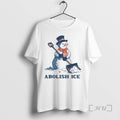 Officials Funny Winter Cute Snowman Abolish Ice T-Shirts, Hoodie, Sweatshirt | RetroVerseTees.com