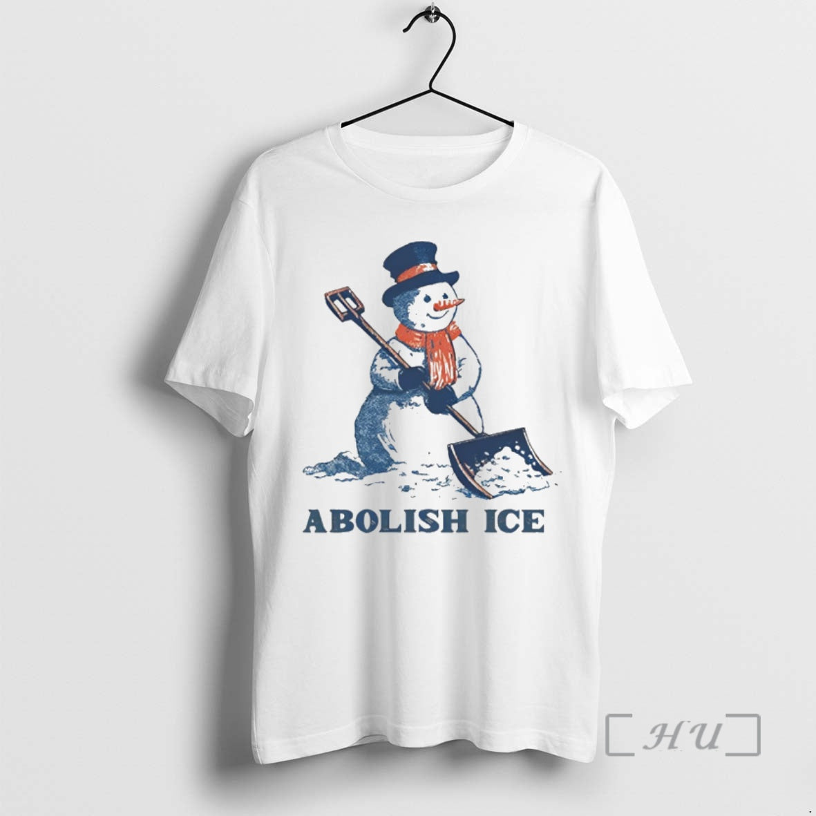 Officials Funny Winter Cute Snowman Abolish Ice T-Shirts, Hoodie, Sweatshirt | RetroVerseTees.com