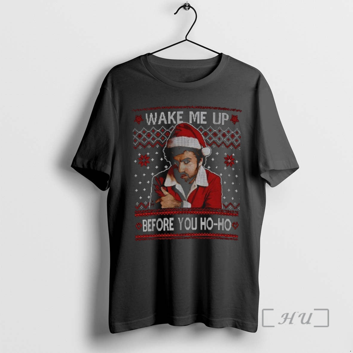 Officials George Michael Wake Me Up Before You Ho Ho Ugly Christmas Premium T Shirts Hoodie, Sweatshirt | RetroVerseTees.com