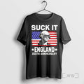 Officials George Washington Suck It England 250th Anniversary 1776 2026 Us Flag Premium T Shirts Hoodie, Sweatshirt