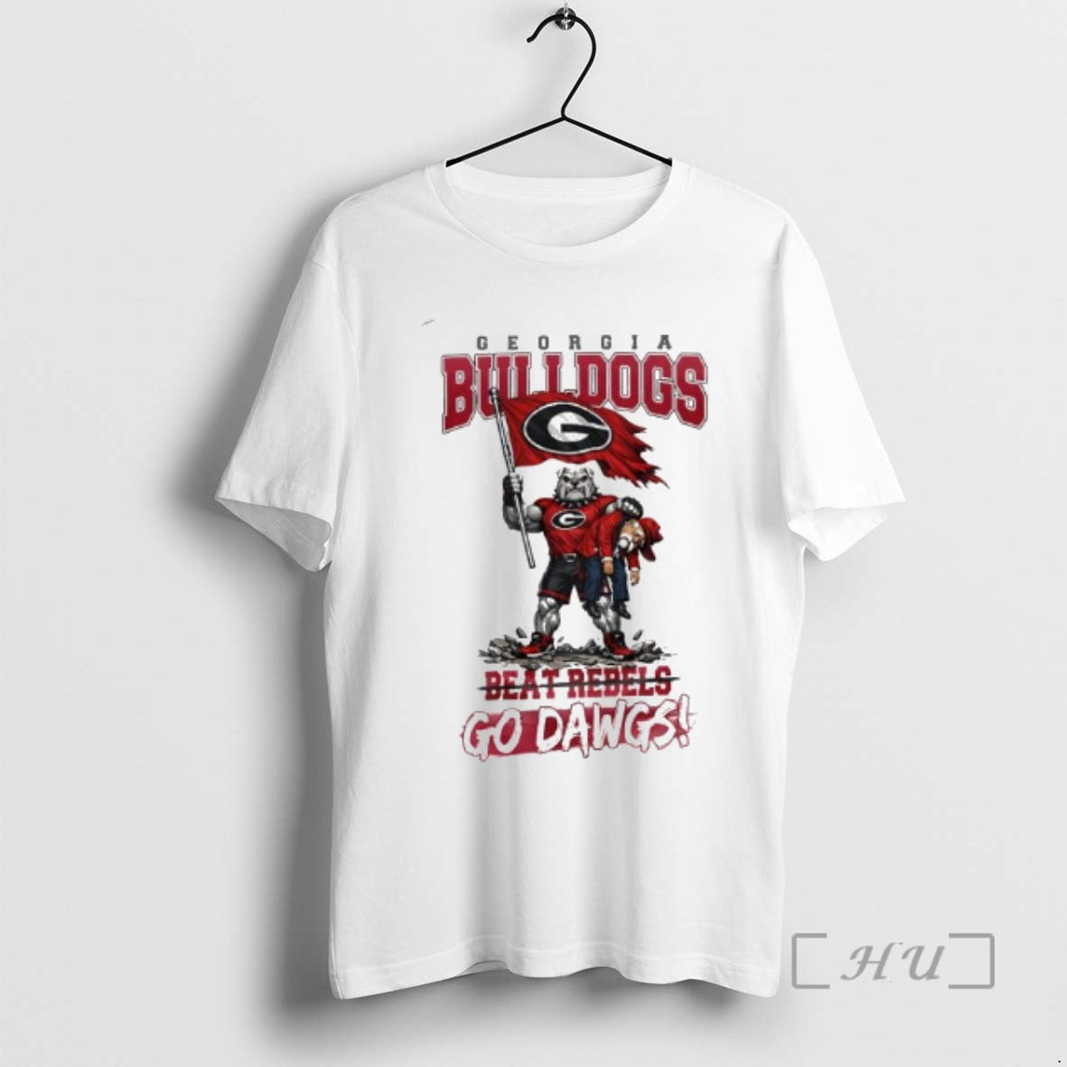 Officials Georgia Bulldogs Beat Rebels Go Dawgs Mascot T-Shirts, Hoodie, Sweatshirt | RetroVerseTees.com