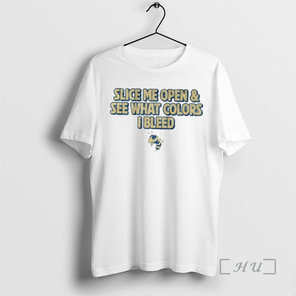 Officials Georgia Tech Yellow Jackets Slice Me Open And See What Colors I Bleed Premium