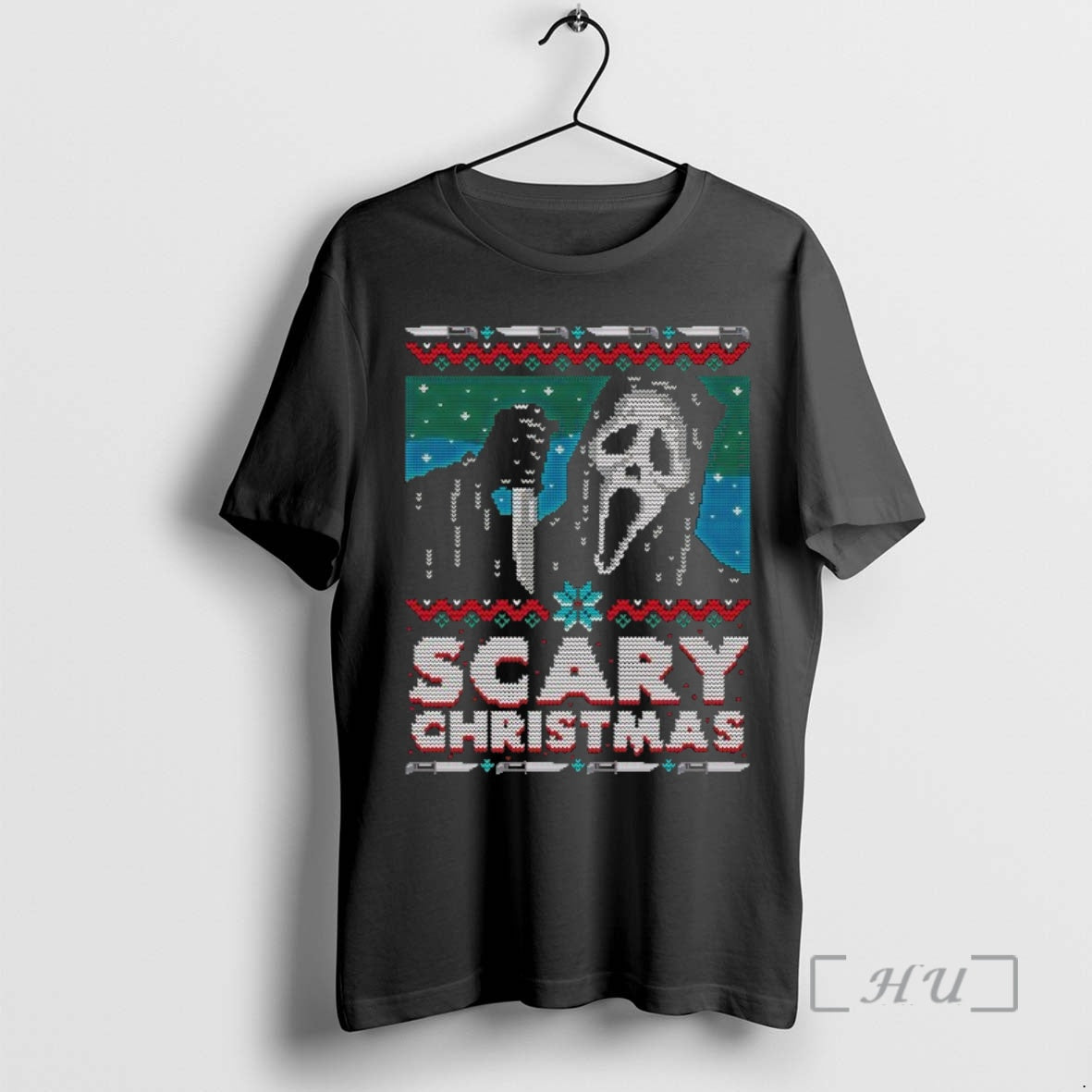Officials Ghostface Scary Christmas Ugly T-Shirts, Hoodie, Sweatshirt | RetroVerseTees.com
