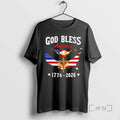 Officials God Bless America Eagle Cross 1776 2026 Us Flag T-Shirts, Hoodie, Sweatshirt | RetroVerseTees.com