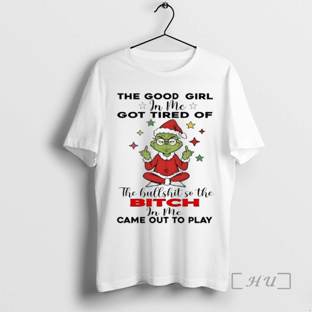 Officials Grinch The Good Girl In Me Got Tired Of Christmas 2025 Premium T Shirts