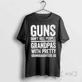 Officials Guns Dont Kill People Grandpas With Pretty Granddaughter Do Tee Premium T Shirts Sweater Hoodie, Sweatshirt