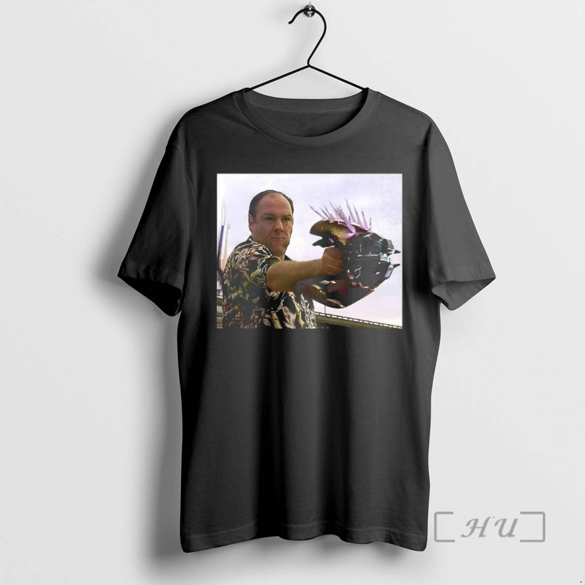 Officials Halo The Soprano Tony Holding A Covenant Type 33 Needler Premium T Shirts Sweater Hoodie, Sweatshirt