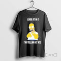 Officials Homer Simpson Look At Me Im Yelling At Ice T-Shirts, Hoodie, Sweatshirt | RetroVerseTees.com