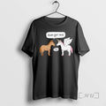 Officials Horse And Unicorn Dude Get Real No Ornaments T-Shirts, Hoodie, Sweatshirt | RetroVerseTees.com