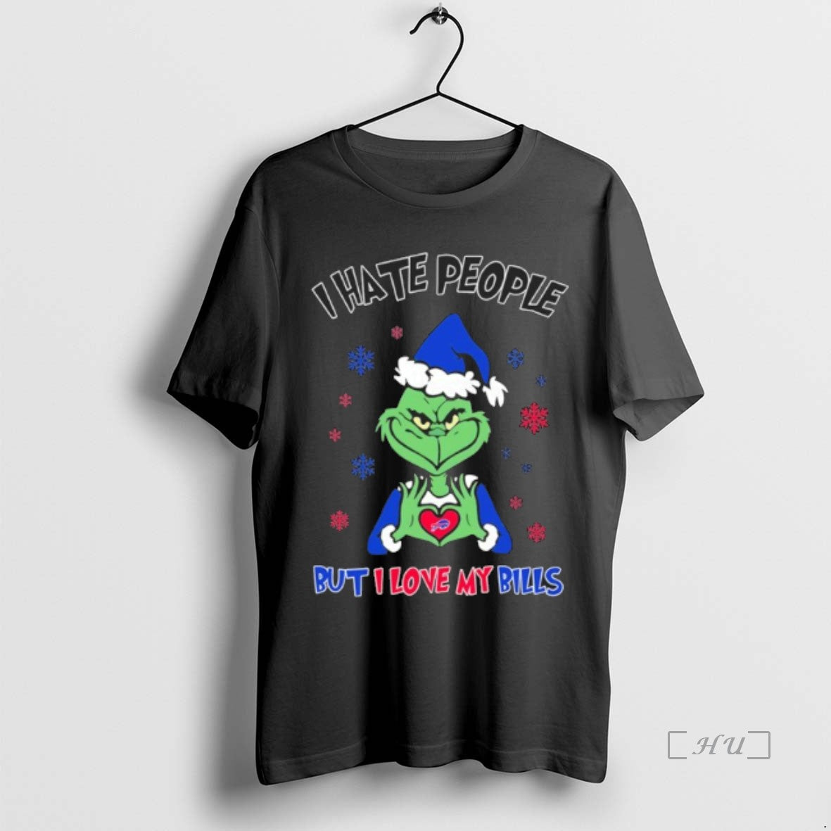 Officials I Hate People The Grinch But I Love My Bills Christmas Premium T Shirts Hoodie, Sweatshirt | RetroVerseTees.com