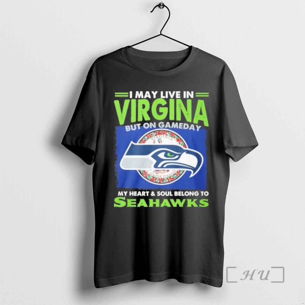 Officials I May Live In Virginia But On Game Day My Heart And Soul Belong T-Shirts, Hoodie, Sweatshirt | RetroVerseTees.com