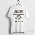 Officials I Support Putting Animal Abusers To Sleep Dog Graphic T-Shirts, Hoodie, Sweatshirt | RetroVerseTees.com