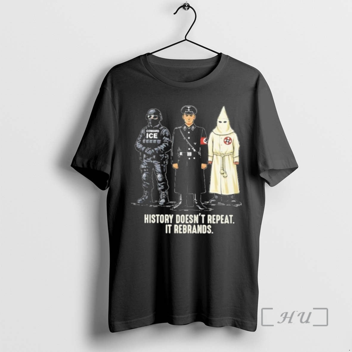 Officials Ice Coward History Doesnt Repeat It Rebrands T-Shirts, Hoodie, Sweatshirt | RetroVerseTees.com