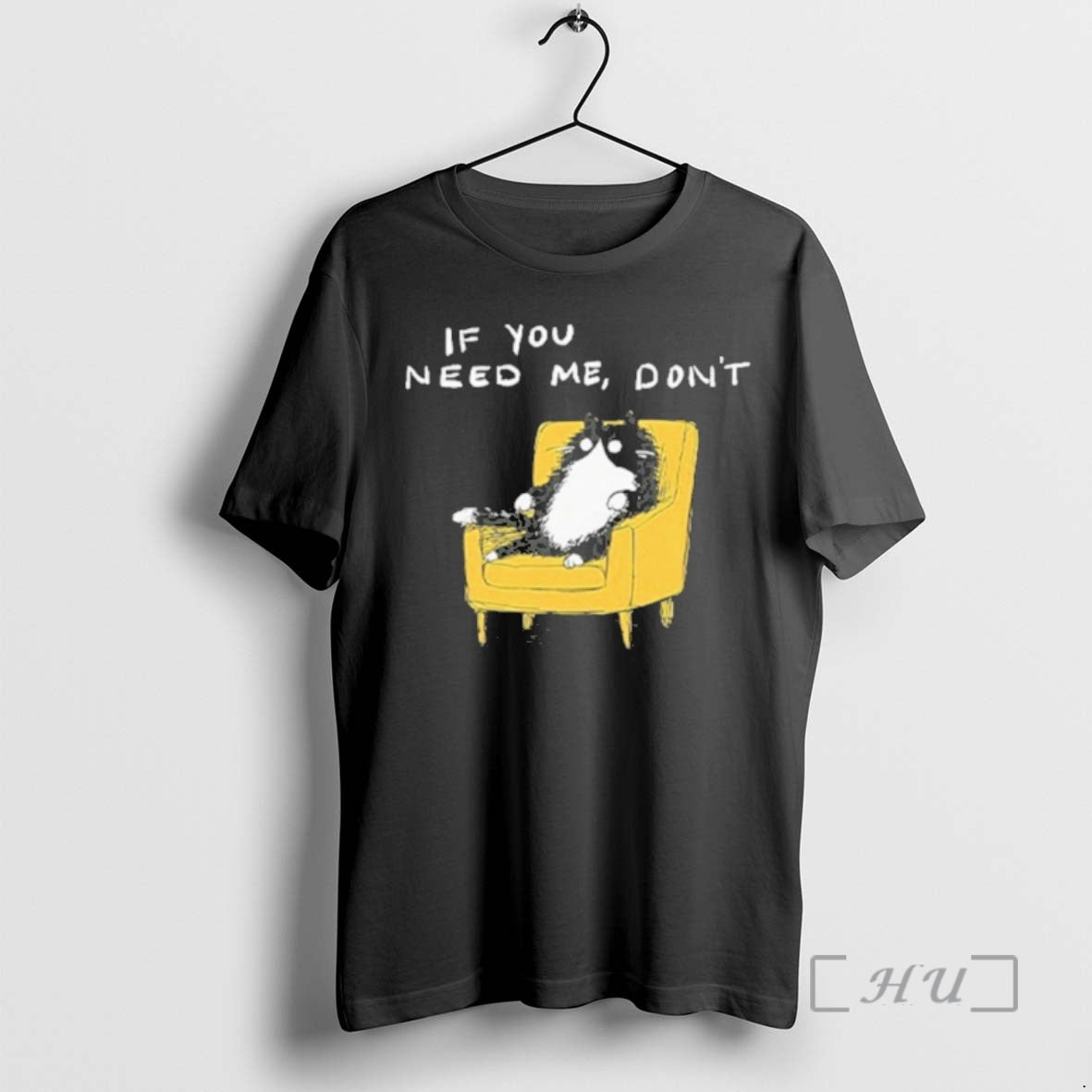 Officials If You Need Me Dont Funny Black Cat T-Shirts, Hoodie, Sweatshirt | RetroVerseTees.com