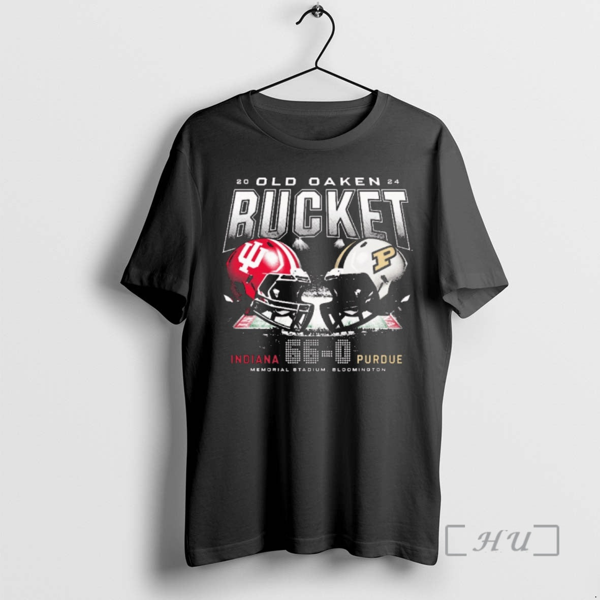 Officials Indiana Vs Purdue Old Oaken Bucket 66 To 0 Memorial Stadium Bloomington Helmet Premium T-Shirts, Hoodie, Sweatshirt