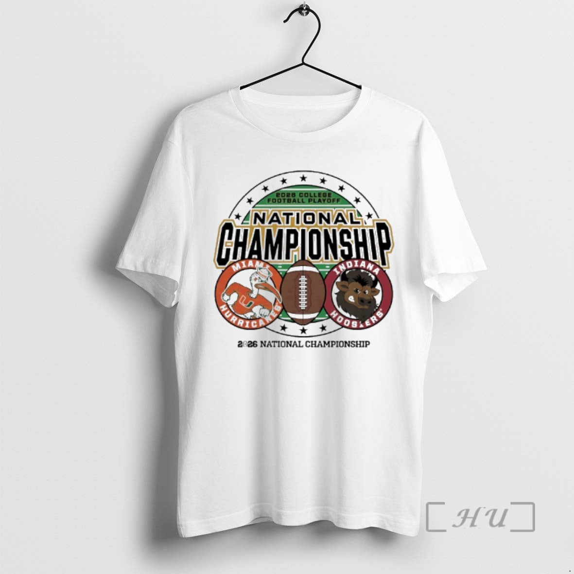 Officials Indiana Vs Miami 2026 Cfp National Championship Game Mascot T-Shirts, Hoodie, Sweatshirt | RetroVerseTees.com