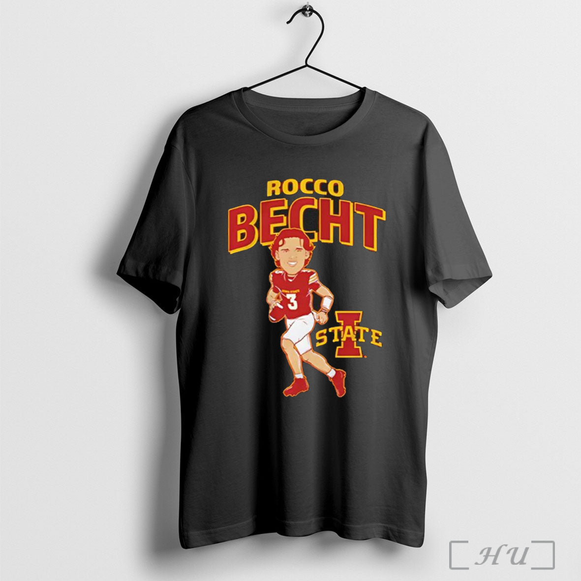 Officials Iowa State Football Rocco Becht Caricature Cartoon T Shirt