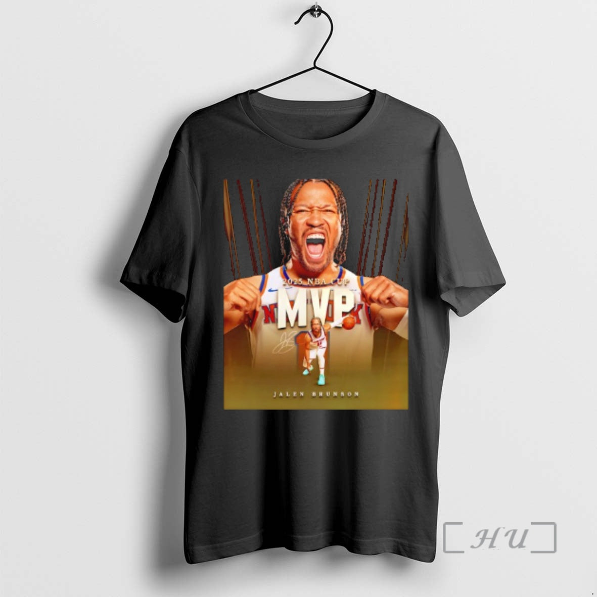 Officials Jalen Brunson Mvp Nba Cup Mvp Signature T-Shirts, Hoodie, Sweatshirt | RetroVerseTees.com