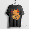 Officials Japanese Gamer Capybara Art Gaming T-Shirts, Hoodie, Sweatshirt | RetroVerseTees.com