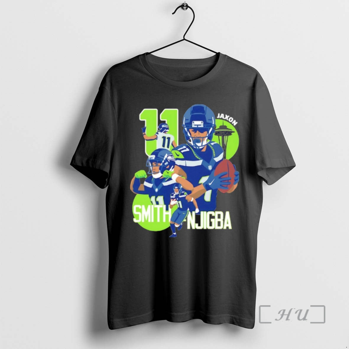 Officials Jaxon Smith Njigba Seahawks Football Number 11 Cartoon T-Shirts, Hoodie, Sweatshirt | RetroVerseTees.com