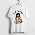 Officials Jesus Our Father Who Does Art In Heaven Bob Ross Parody Premium T Shirts Hoodie, Sweatshirt | RetroVerseTees.com