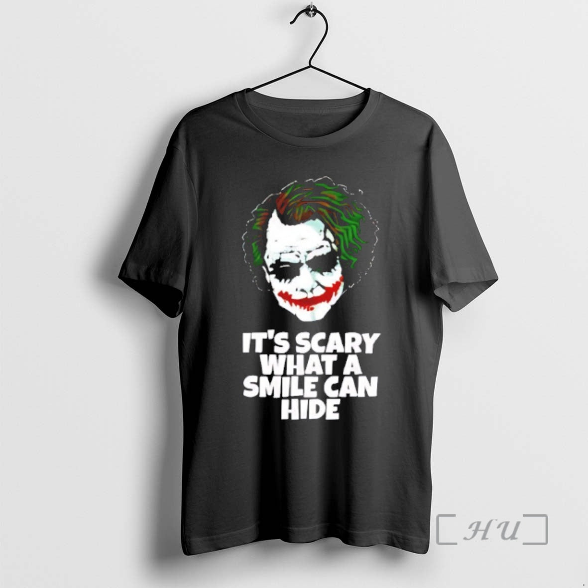 Officials Joker Its Scary What A Smile Can Hide T-Shirts, Hoodie, Sweatshirt | RetroVerseTees.com