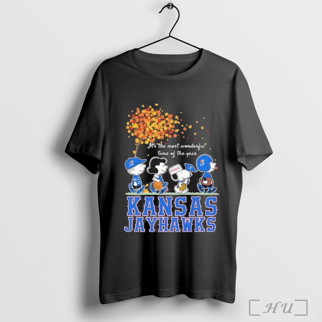 Officials Kansas Jayhawks And Peanuts Character Its The Most Wonderful Time Of The Year