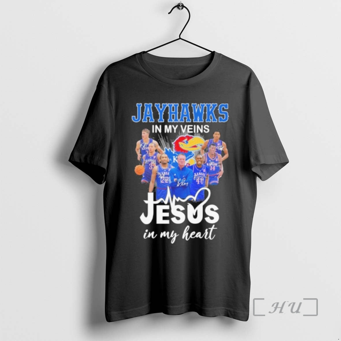 Officials Kansas Jayhawks Basketball In My Veins Jesus In My Heart Premium T Shirts Sweater Hoodie, Sweatshirt
