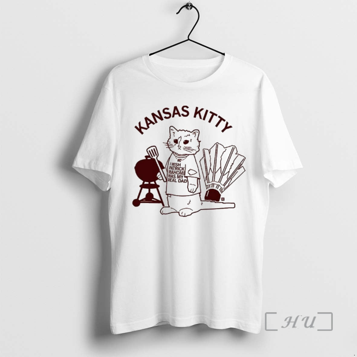 Officials Kansas Kitty I Wish Patrick Mahome Was My Real Dad Meme Premium T Shirts Hoodie, Sweatshirt | RetroVerseTees.com