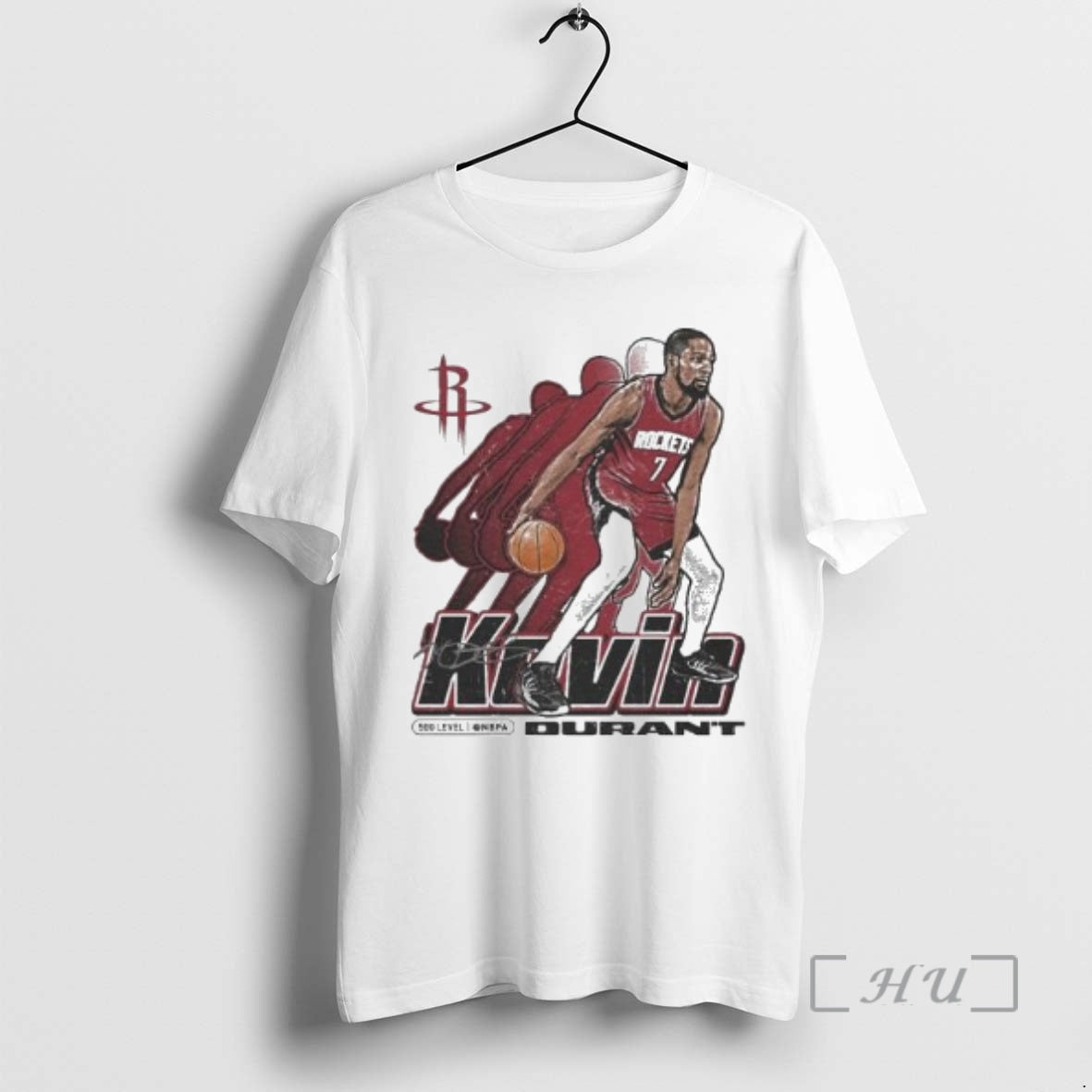 Officials Kevin Durant Houston Rockets Nba Retro Signature Circle White T-Shirts, Hoodie, Sweatshirt | RetroVerseTees.com