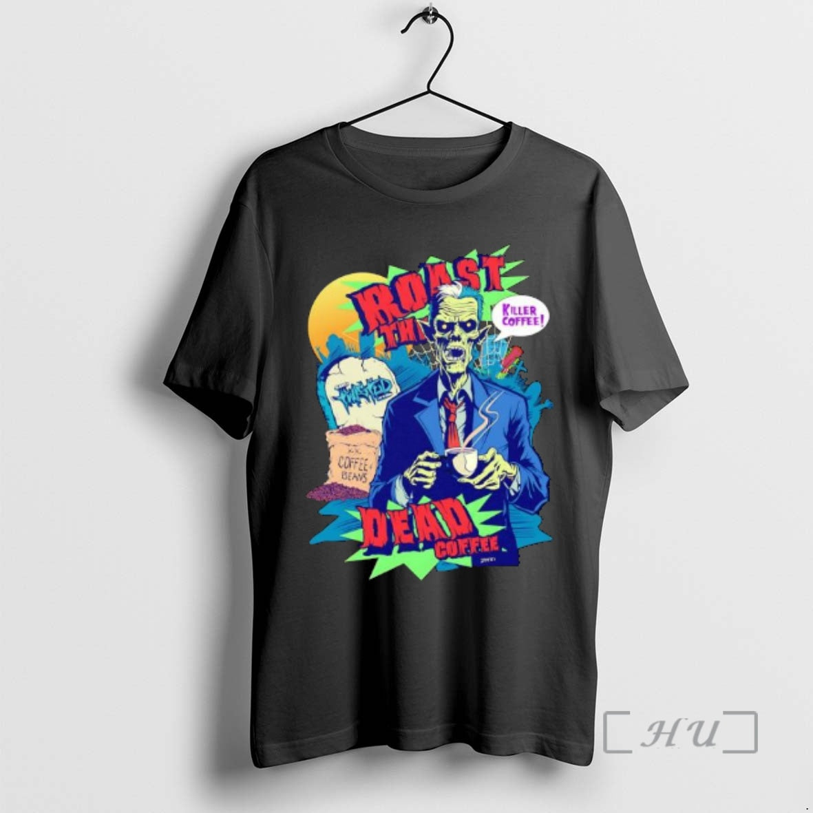 Officials Killer Coffee Roast The Dead Rise Coffee Shop T-Shirts, Hoodie, Sweatshirt | RetroVerseTees.com