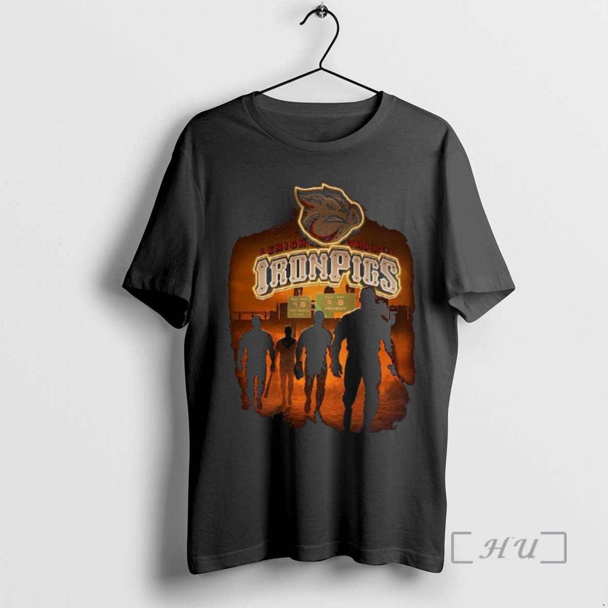 Officials Lehigh Valley Ironpigs Baseball Player Silhouette T-Shirts, Hoodie, Sweatshirt | RetroVerseTees.com