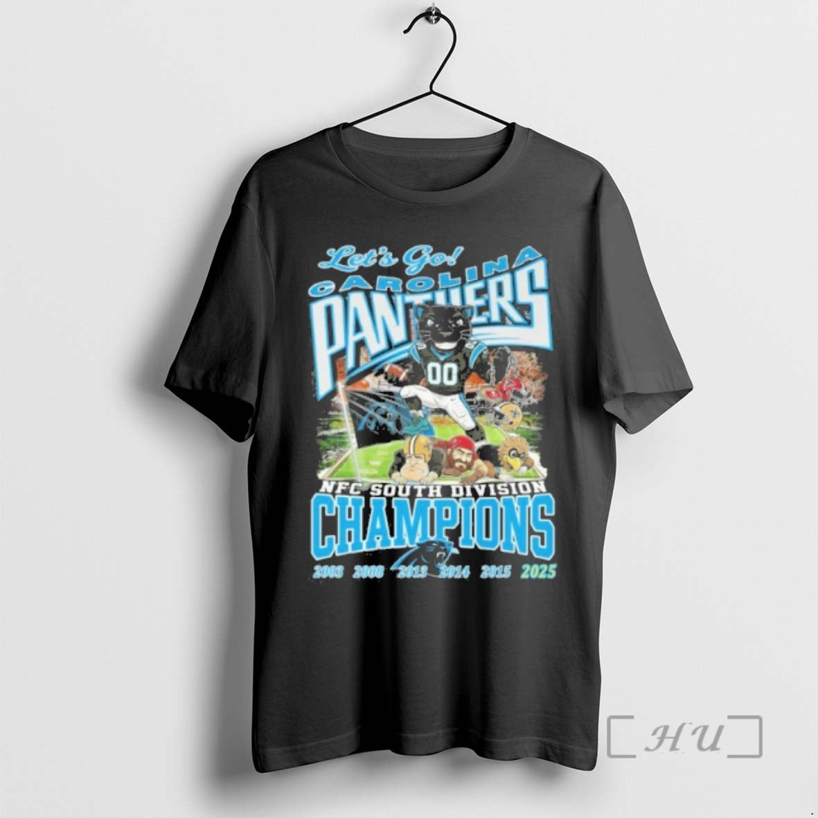 Officials Lets Go Carolina Panthers Nfc South Division Champions T-Shirts, Hoodie, Sweatshirt | RetroVerseTees.com